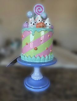 Sweet Treats Halloween Cake on Pedestal