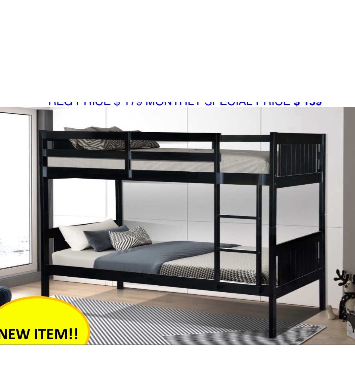 Bunk Bed Twin And Twin Not Including Mattress And Trundle