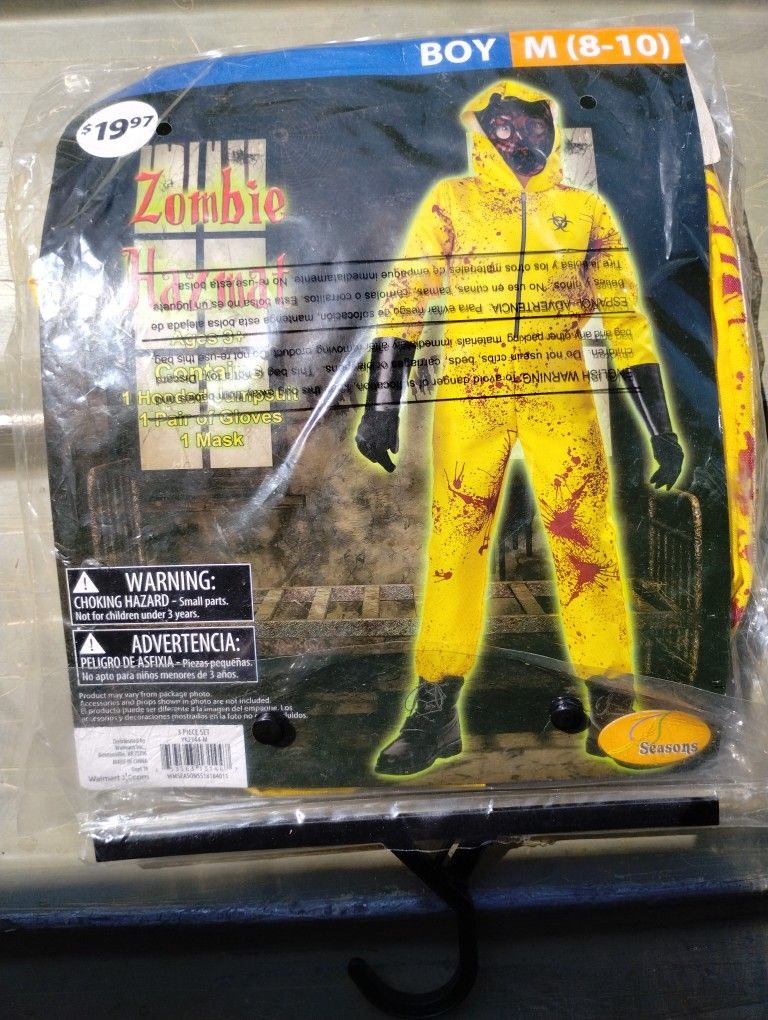 Zombie Hazmat Costume (boy M 8-10) size
New. Never used. Great for Halloween costume