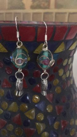 Sterling silver earring