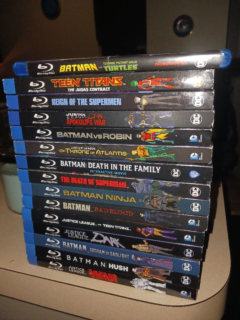 DC Movies Bluray Batman, Superman