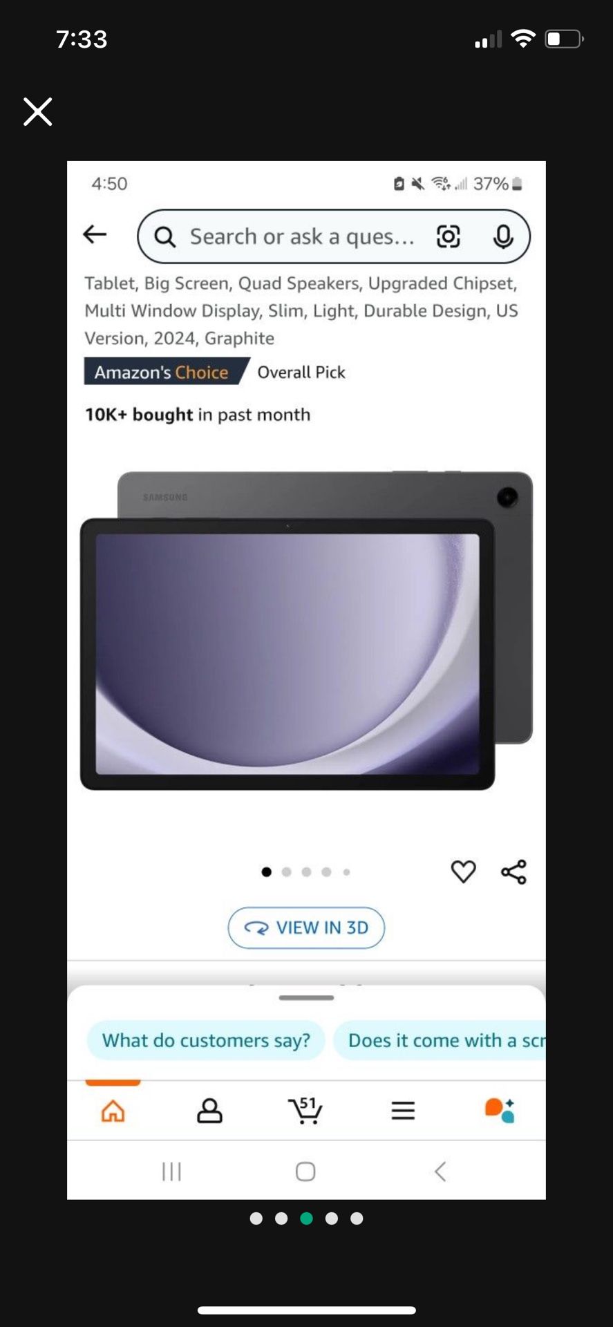 Samsung Galaxy A9+ Tablet 11inch Brand New