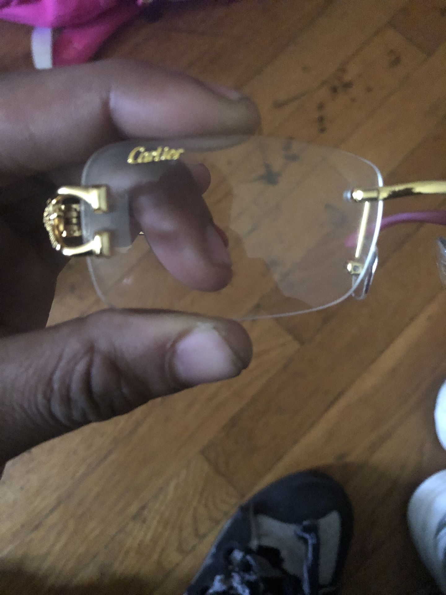 Cartier Clear Lens With Cheetah