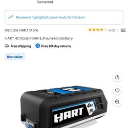 Hart 40v 4ah Battery 