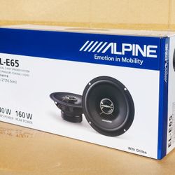 Alpine EL Series Car Speakers Set 6.5" 2-Way Coaxial Speaker System 160 Watts EL-E65-G 🚨 Payment Options Available 🚨 No Credit Needed 🚨 