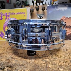 Vintage Pearl Jupiter Brass Snare Drum 4.5" X 14"