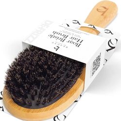 Beauty by Earth Boar Hair Brush for Fine Hair - Boar Bristle Hair Brush for Thick Hair - Boar Brush for Fine Hair - Mens Hair Brush for Thin Hair - Bo