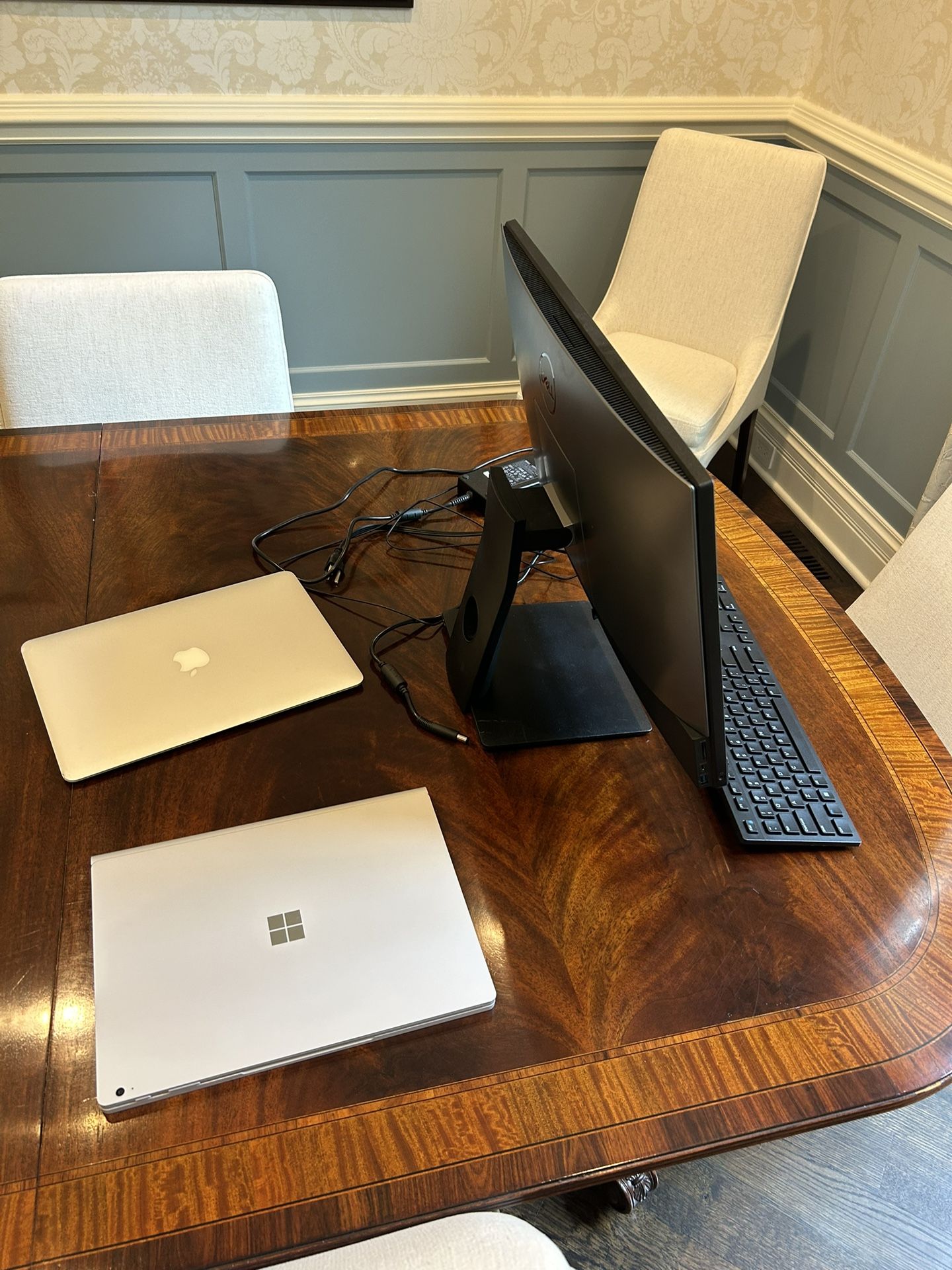 Three Computers - Surface Pro 3, Macbook, Dell All In One