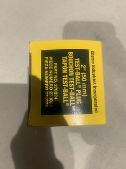 Cherne 2” Test Ball Plug