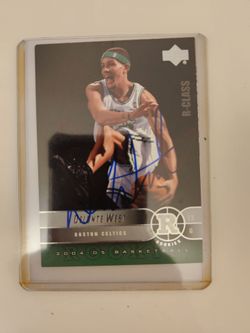 Delonte West Signed 2004-05 Upper Deck Rookie Card