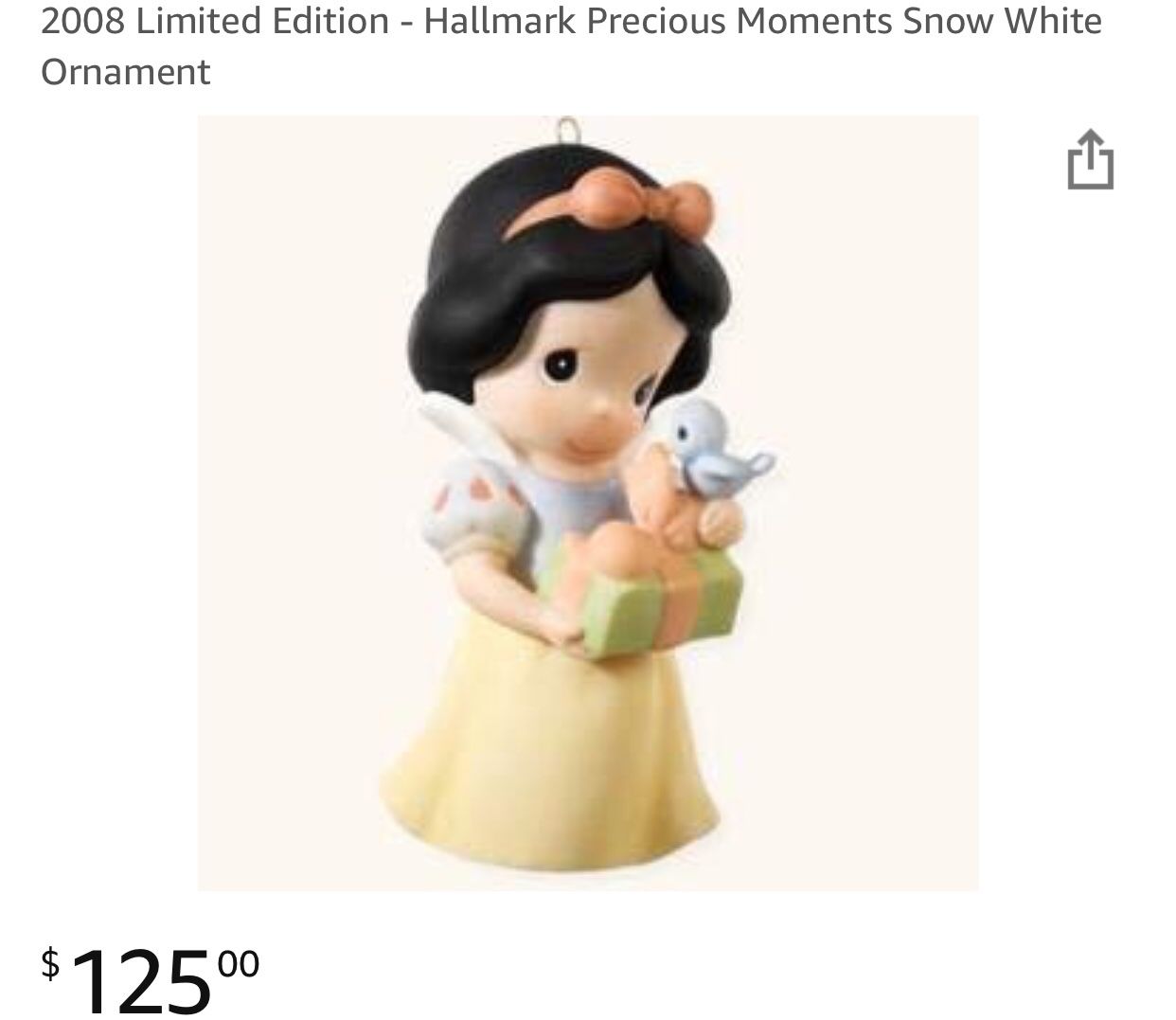 Limited addition Precious moments snow white