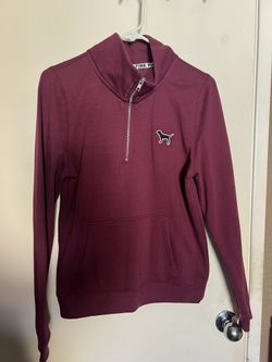 PINK Maroon Half Zip 