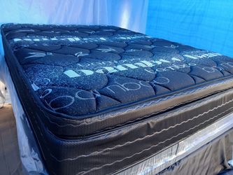$250 black series Queen pillow top mattress only brand new free delivery same-day firm or soft