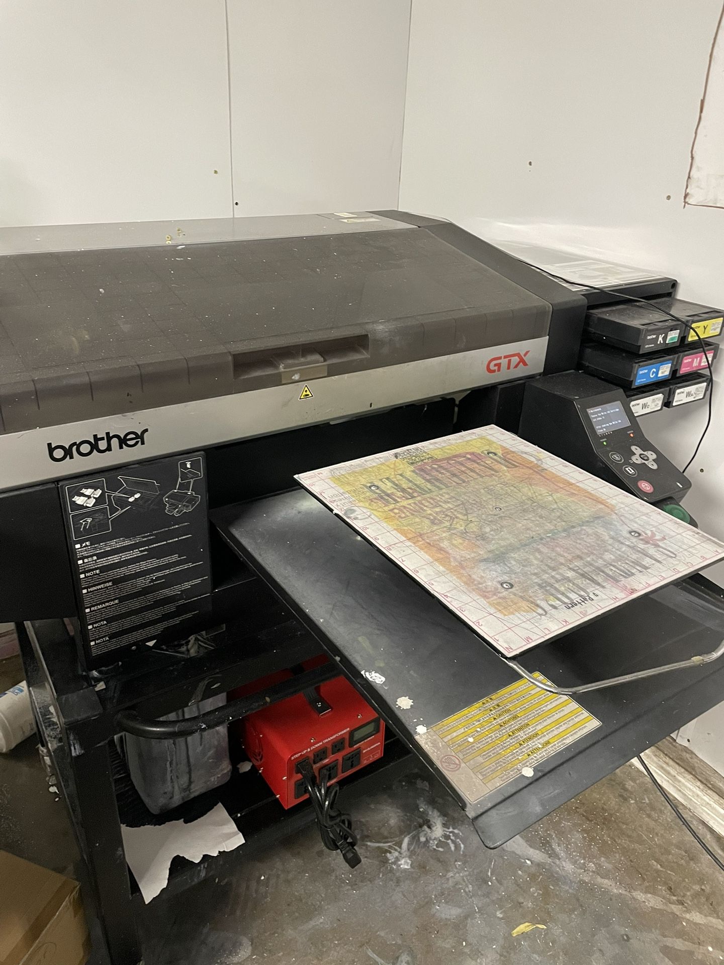 DTG Brother GTX printer