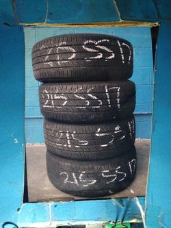 TIRE 215 55 17 each Installed ELMOFLES