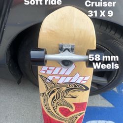 Skateboard Cruiser 31x9  Soft Ride $55 New 