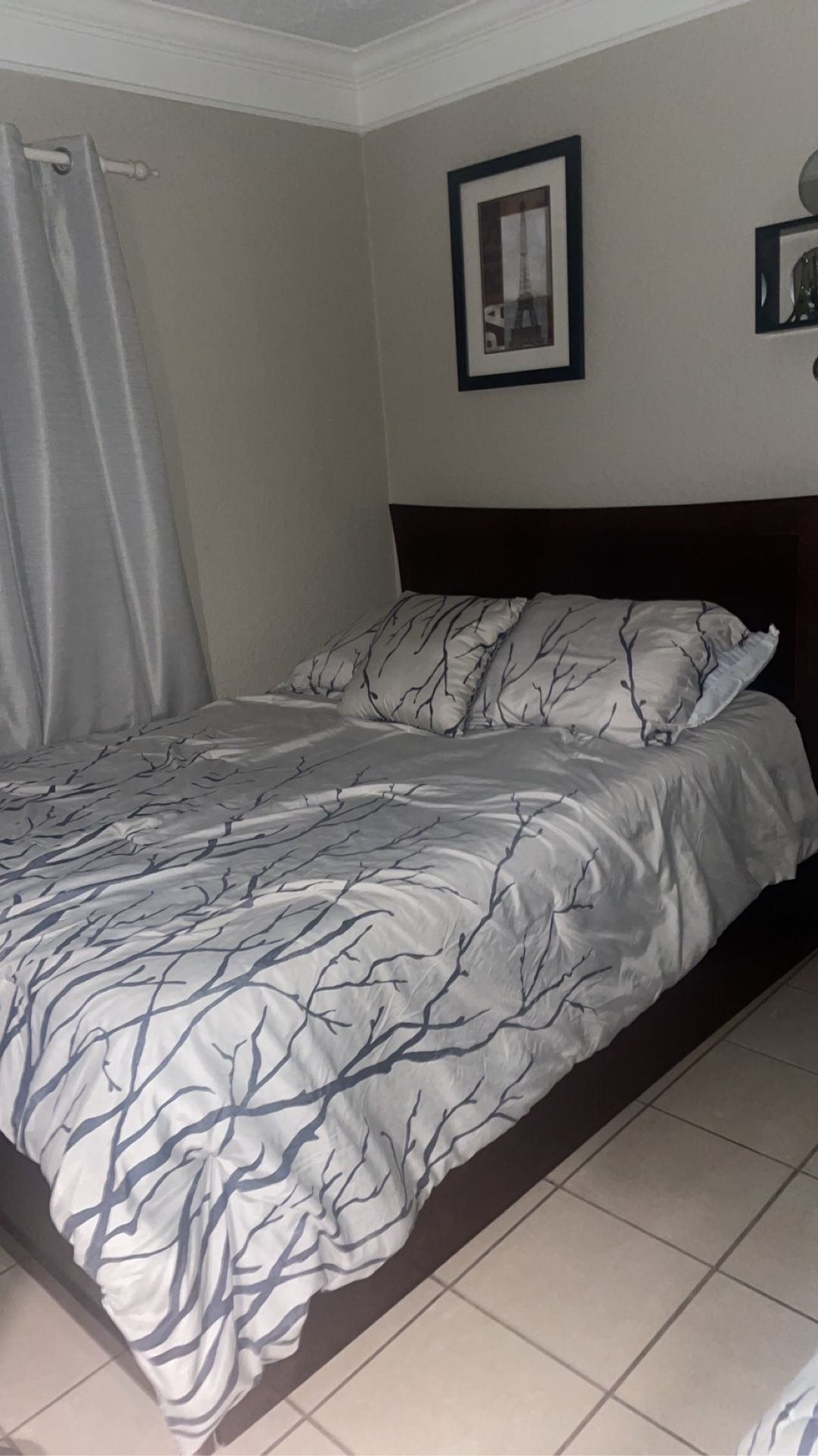 Cama En Venta & Colchon Full Size Bed With Mattress Additional Pull Out Twin Size Bed