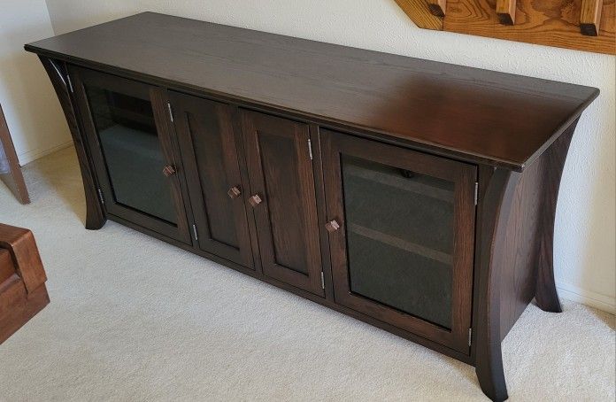 Amish Oak TV Console