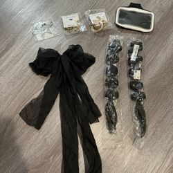 Cute Bow | Braided hair | Waterproof phone cover | Star Hair Stick | Earrings 