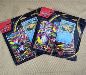 Pokemon Mega evolution phantasmal flames, 3 packs blister