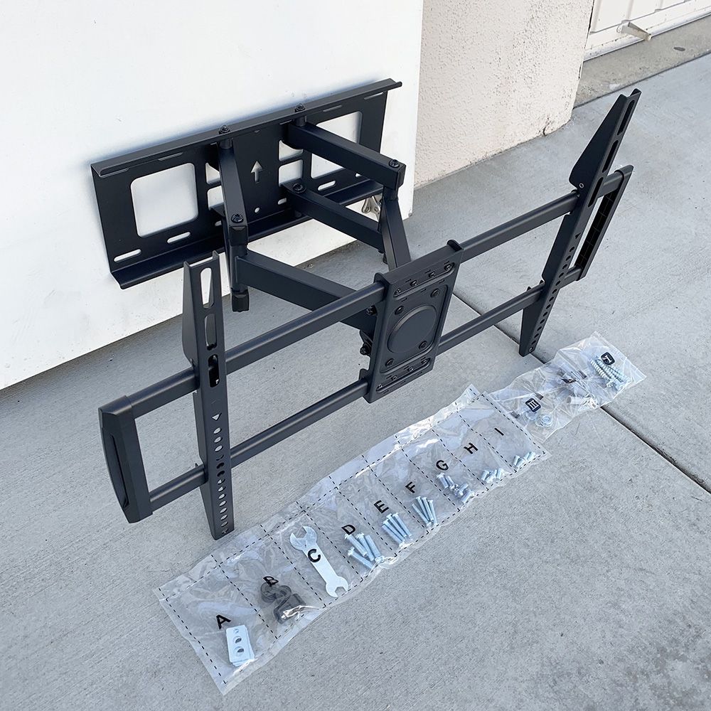 $40 (New) Full motion 37”-75” tv wall mount swivel tilt vesa 600x400mm, max load 110 lbs 