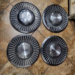 Ford Thunderbird Original 14" Hubcaps Hubcap Parts 1958 tbird 58