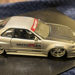 Jada Tys Fast & Furious Brian's Nissan Skyline GT-R R34 Die Cast Car - Silver