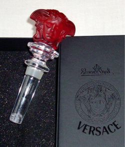 Red Versace Bottle Stopper