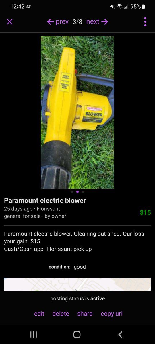 Paramount Electric Blower 