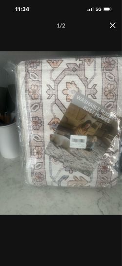 New 6X9 Machine washable area rug