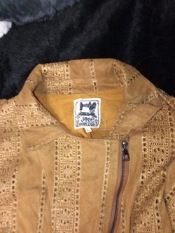 Suede jacket beige  (jaas)