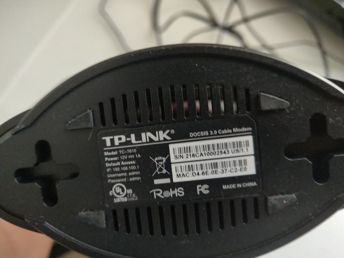 TP-LINK Archer C1200 and TC7610