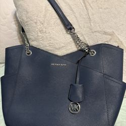 Authentic Michael Kors Navy Blue Handbag $40.00