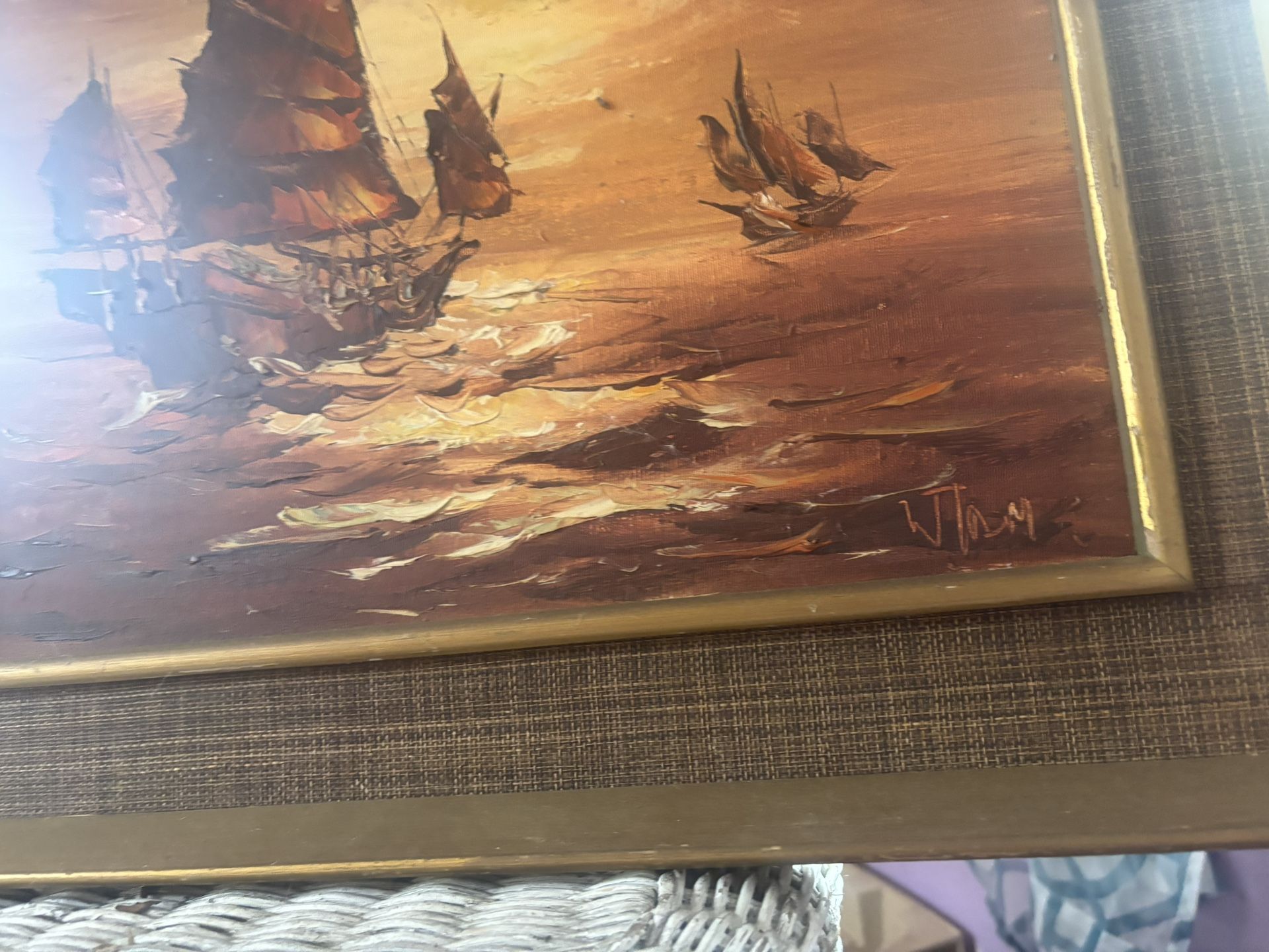 Authentic W.Kwan Oil Painting