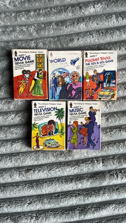 1984 Pocket Trivia Card Games