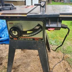 Table Saw  10" Craftsman, Complete. Must Pick Up,Sedro-Woolley Area 