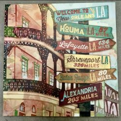 Louisiana Canvas Art $40