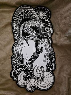 Felt art coloring poster