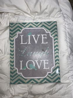 Live, Laugh & Love frame