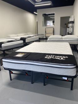 8" Spring & Memory Foam Hybrid Mattress - Plush Twin Full and Queen Bed