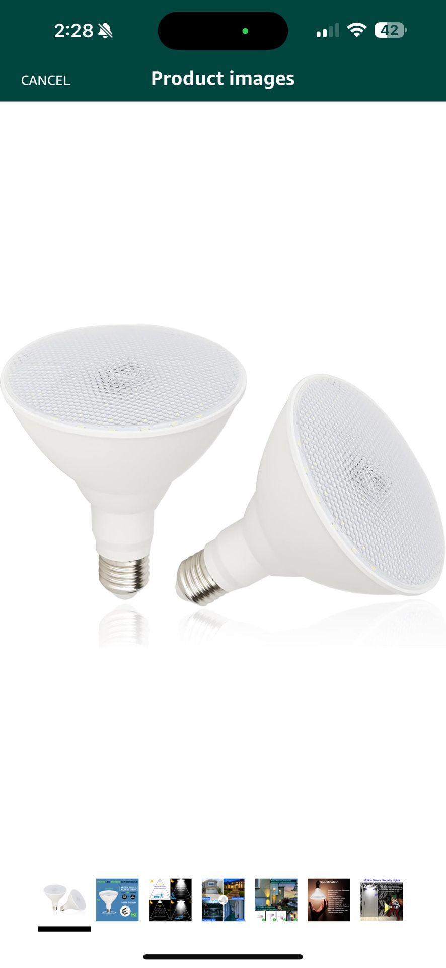 Radar Motion Sensor Outdoor Flood Light Bulbs, Dusk to Dawn LED Security Light E26 Base PAR38 Motion Activated 5000K Daylight, 15W(100-Watt Replacemen