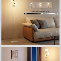 Free Mid Century Modern Gold Standing Lamp