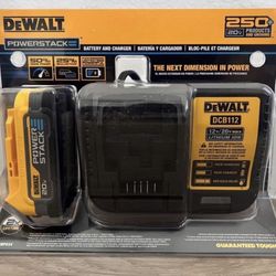 Dewalt Powerstack Battery & Charger