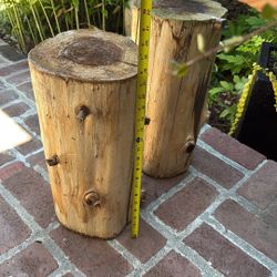 Wood Log  Side Tables