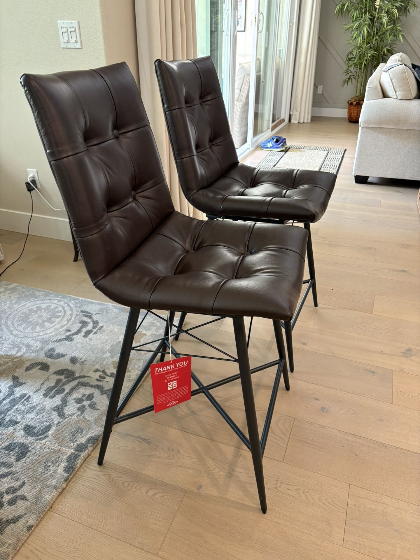 Modern Counter Stools (Pair) – Coaster Fine Furniture, Like New