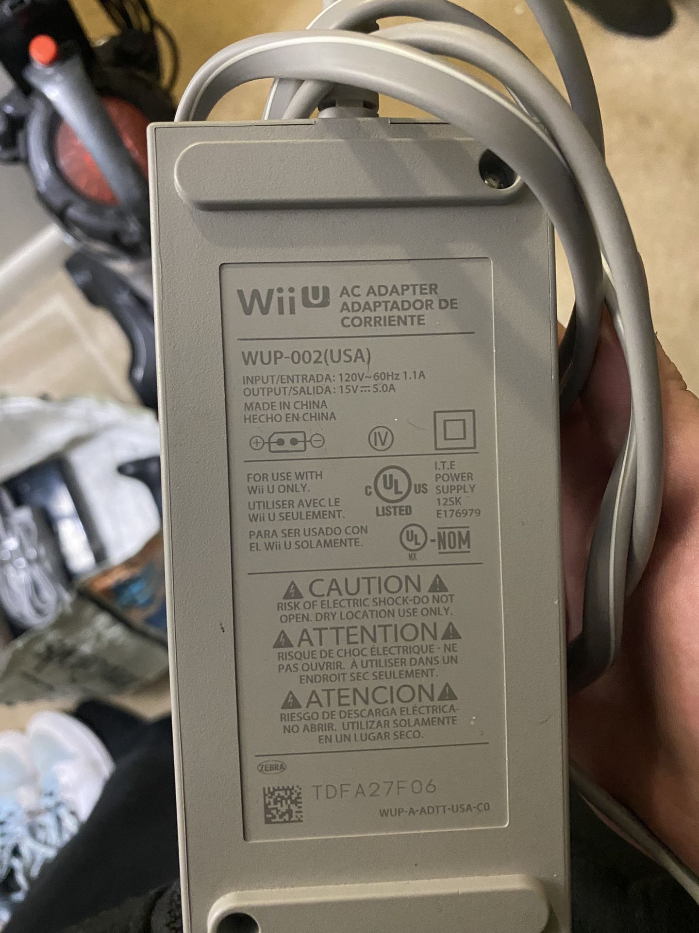 Wii U Power Plug