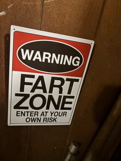 fart zone sign