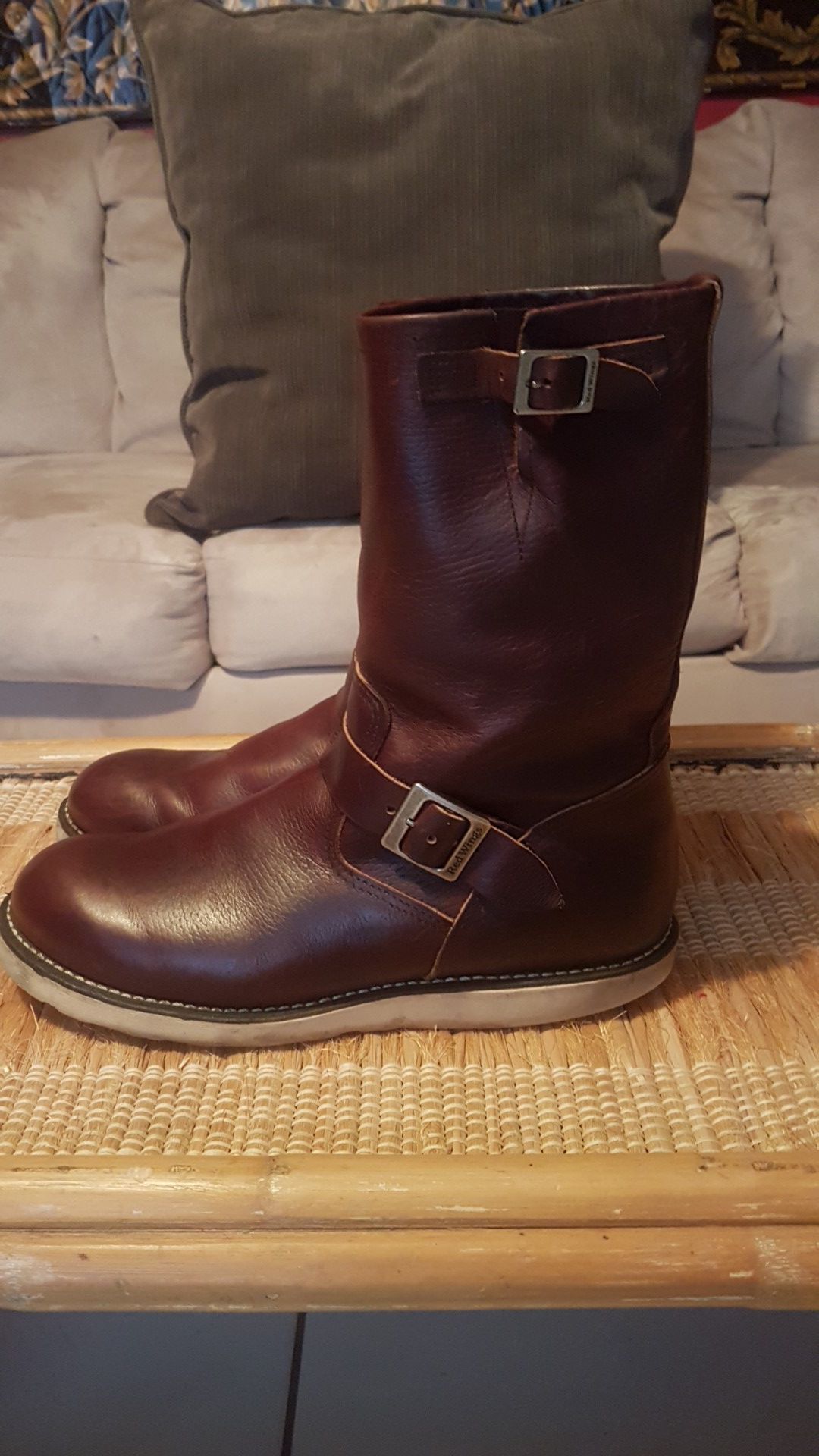 RED WING BIKER BOOTS SIZE 11 1/2 D