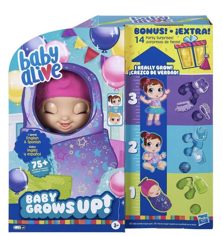 BABY ALIVE BABY GROWS UP DOLL