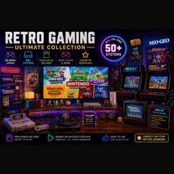 256GB Retro Gaming MicroSD Card – Premium Games Collection